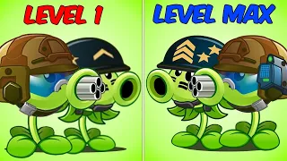 PvZ 2 Challenge - 100 Plants level 1 Vs 25 Plants Level max Vs 5 Castlehead Zombies Level 5