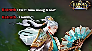 Heroes Evolved - FIRST TIME USING LI BAI !!! | Nerf Braga