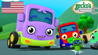 Mommy Truck has Re-Tired | Gecko's Garage | Truck Cartoons for Kids