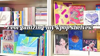 reorganizing my kpop shelves + updated 2023 shelf tour! ✿ time to declutter!