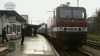 Fahrdraht im Bahnhof Wolgast Hafen