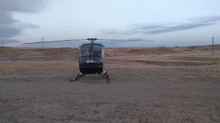 Hughes 269 Helicopter First Run-up!