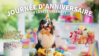 ON ORGANISE UNE JOURNÉE D'ANNIVERSAIRE POUR MON CHIEN OPUS ! 🥳