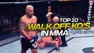 Top 10 Walk Away KO's in MMA