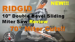 RIDGID 10 inch Dual Bevel Sliding Miter Saw Review and unboxing (R4210)