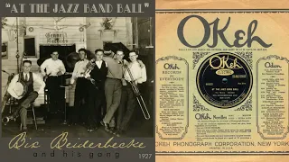 1927, At the Jazz Band Ball, Jazz Me Blues, Bix Beiderbecke Orch. HD 78rpm