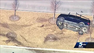 Man dead after police chase turned vehicle rollover in downtown OKC