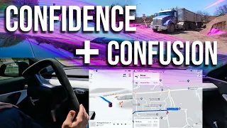 CONFUSED Self Driving - FSD Beta 11.3.6