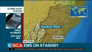 Storm alert for KZN