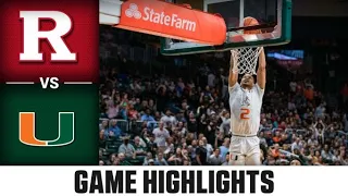 Rutgers vs. Miami Men's Basketball Highlights (2022-23)