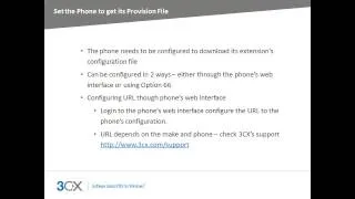3CX Online Training: 2.3 Provisioning IP Phones using a MAC Address