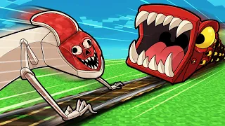 Bridge Worm vs Train Eater! (Minecraft)