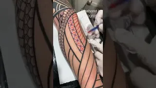 FREEHAND - Black Work Tattoo (Polynesian reference)