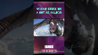 A Woman Is Stuck on A Hot Air Balloon || Film Summarized #hollywood #movie #recap #shorts