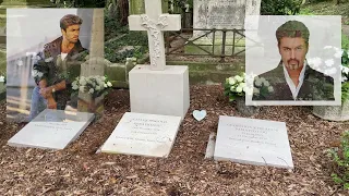 The Grave of George Michael Highgate Cemetery London Sept 20, 2022  Alternate Version