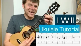 I Will - Ukulele Tutorial