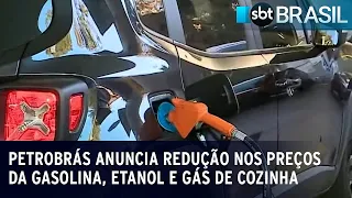 Petrobrás anuncia redução nos preços da gasolina, etanol e gás de cozinha | SBT Brasil (16/05/23)