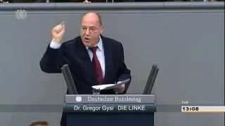 Die Sicherheit der Sparguthaben - "Das klingt ja nach Bananenrepublik" Gregor Gysi Linke 21.03.2013