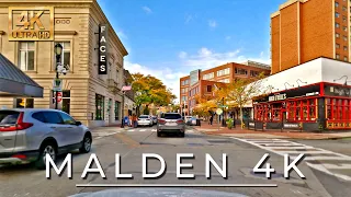 Malden, Massachusetts - 4k Driving Tour - #NewEngland Fall Foliage 2023