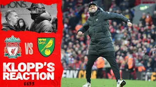 Klopp's Reaction: 'Different heroes every week' | Liverpool vs Norwich City