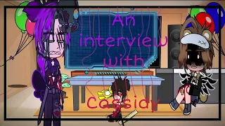 Afton family React To an interview with Cassidy // GACHA CLUB // Afton family // FnaF