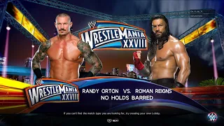 FULL MATCH - Roman Reings Vs Randy Orton | WWE WrestleMania 2K23