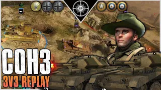 Tanks Clash to be King of the Hill | 3v3 Gothic Line | Company of Heroes 3 Replays #16