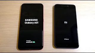 SAMSUNG Galaxy A01 vs XIAOMI Redmi Go Bootanimation