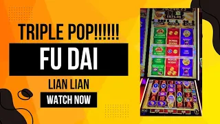 TRIPLE POP MEGA FEATURE ON FU DAI LIAN LIAN!!! PROSPERITY JACKPOT LONGEVITY CRAZY BONUS