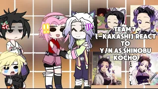 Team 7 (-Kakashi) React to y/n as shinobu kocho [ as sasuke replacement ] || AU || angst || og