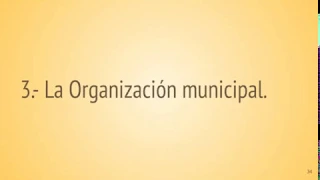 Tema 9.2 "La organización Municipal"