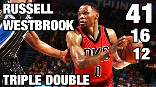 Russell Westbrook Another Triple Double! 41 Points, 16 Assists, 12 Rebounds