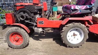 Мини трактор из мотоблока Forte 12л.с 🚜