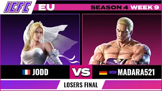 Jodd (Nina) vs. Madara521 (Geese) Losers Semifinal - ICFC EU Tekken 7 Season 4 Week 9