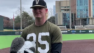 Vanderbilt pitcher Chris McElvain, Jan. 28, 2022