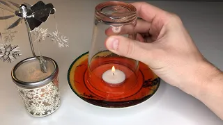 Glass And Candle Experiment | Why Does Water Rise?