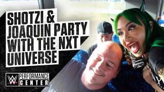 Shotzi Blackheart and Joaquin Wilde party with the NXT Universe