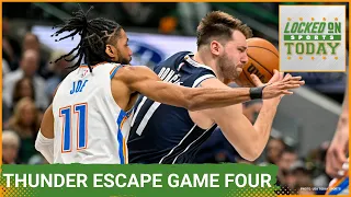 The Oklahoma City Thunder escape with a win over the Dallas Mavericks | Sports Podcast