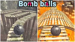 Strong bomb 💣 ball amazing gameplay - Rollance : balls adventure game - playing levels 646 to 655