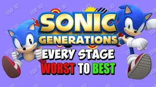 Ranking EVERY Stage in Sonic Generations - Worst to Best [COMPILATION]