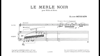 Messiaen, Olivier (1952): Le merle noir pour flûte et piano — Christan Lardé, Yvonne Loriod