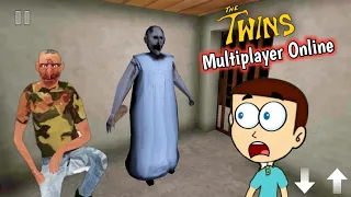 The Twins in Multiplayer Online With Granny | Shiva and Kanzo Gameplay