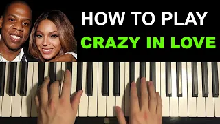 Beyoncé - Crazy In Love (Piano Tutorial Lesson)