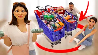 تحدي اي شي تحطه بالدائرة اشتريه لك مع اخواتي ⭕️ 😱