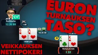 Minkälainen taso on yhden euron pokeriturnauksessa?