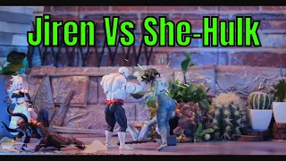 She-Hulk Vs. Jiren - Blue team champion! - stop motion (Goku, Spider-Man, Leonardo, Kratos, Jocasta)