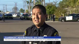 SDPD Lt. Shawn Takeuchi gives update on shooting / SWAT situation in San Diego on Feb 4, 2021