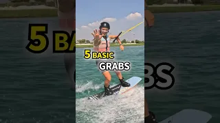 5 Basic Grabs ✋ #wakeboarding #wakeboard #grabs #basic #tips