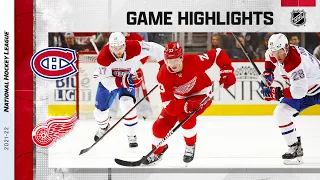 Canadiens @ Red Wings 11/13/21 | NHL Highlights