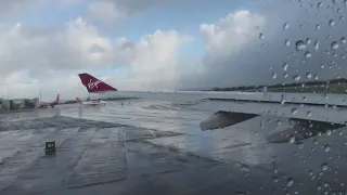 Virgin Atlantic Airbus A330-300 takeoff from Manchester Airport, MAN